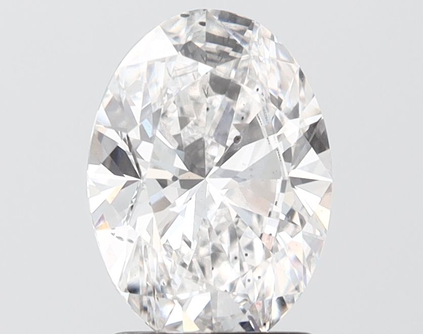 2.05CT Oval Cut Lab Grown Diamond E | SI1 | IGI Certified