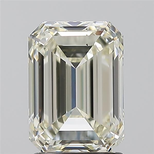 2.02CT Emerald Cut Natural Diamond K | VS2 | HRD Certified
