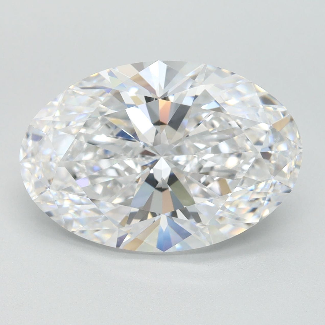 4CT Oval Cut Lab Grown Diamond D | FL | IGI Certified