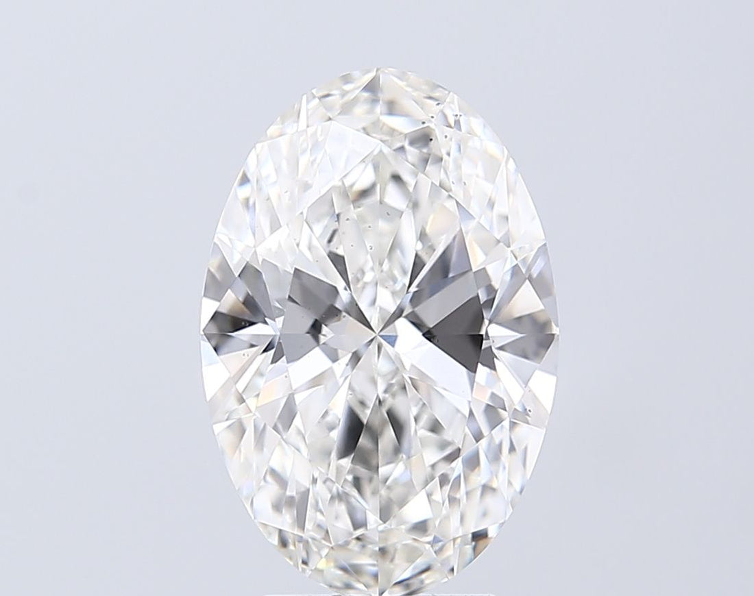 4.58CT Oval Cut Lab Grown Diamond F | VS2