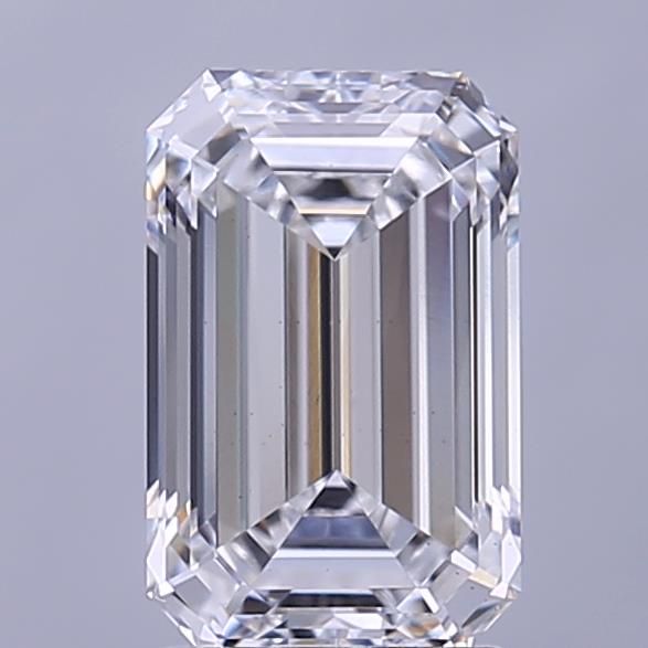 2.21CT Emerald Cut Lab Grown Diamond D | VS1 | IGI Certified