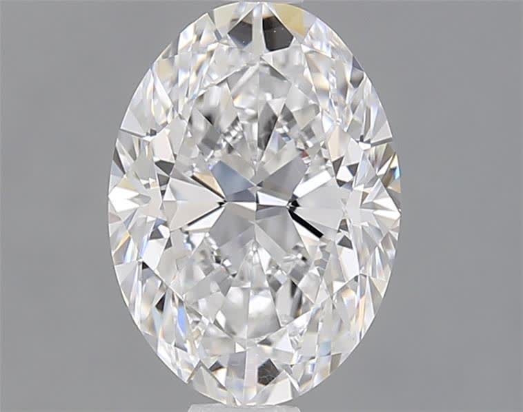 1.52CT Oval Cut Lab Grown Diamond D | VVS2 | IGI Certified