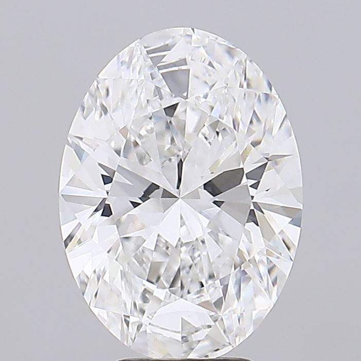 5.4CT Oval Cut Lab Grown Diamond D | VVS2 | IGI Certified
