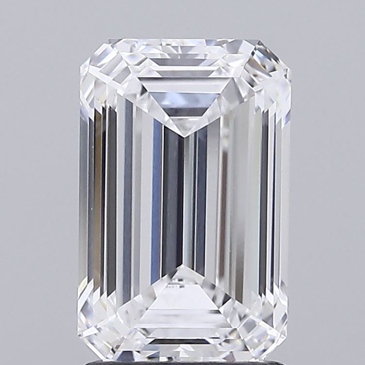 2.09CT Emerald Cut Lab Grown Diamond D | VVS2