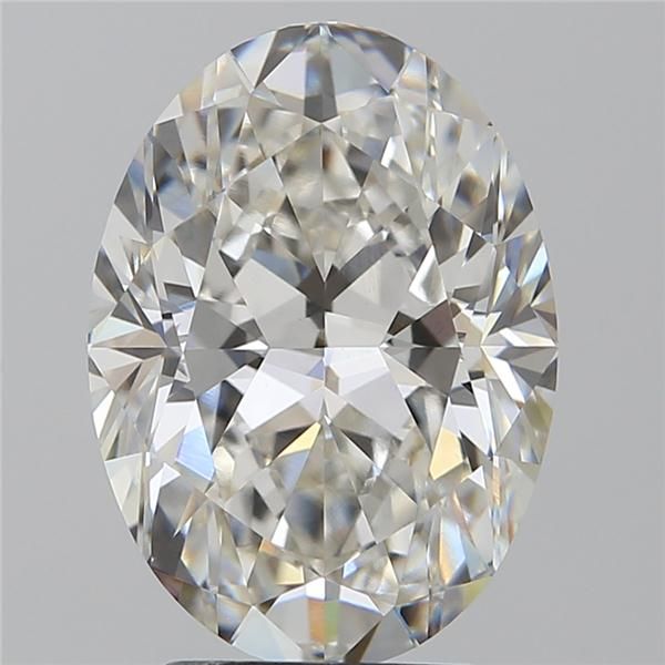 3.14CT Oval Cut Lab Grown Diamond F | VVS2 | IGI Certified