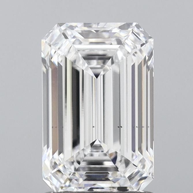 1.51CT Emerald Cut Lab Grown Diamond D | VS2 | IGI Certified