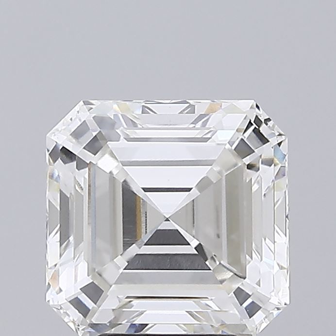 4.48CT Asscher Cut Lab Grown Diamond F | VVS2 | IGI Certified