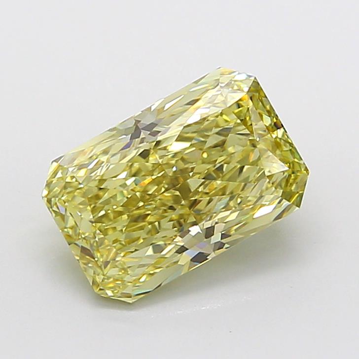 3.53CT Radiant Cut Coloured Lab Grown Diamond YELLOW | VVS2 | IGI Certified