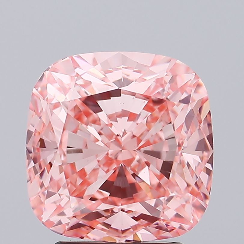 4.08CT Cushion Cut Coloured Lab Grown Diamond PINK | VS1 | IGI Certified