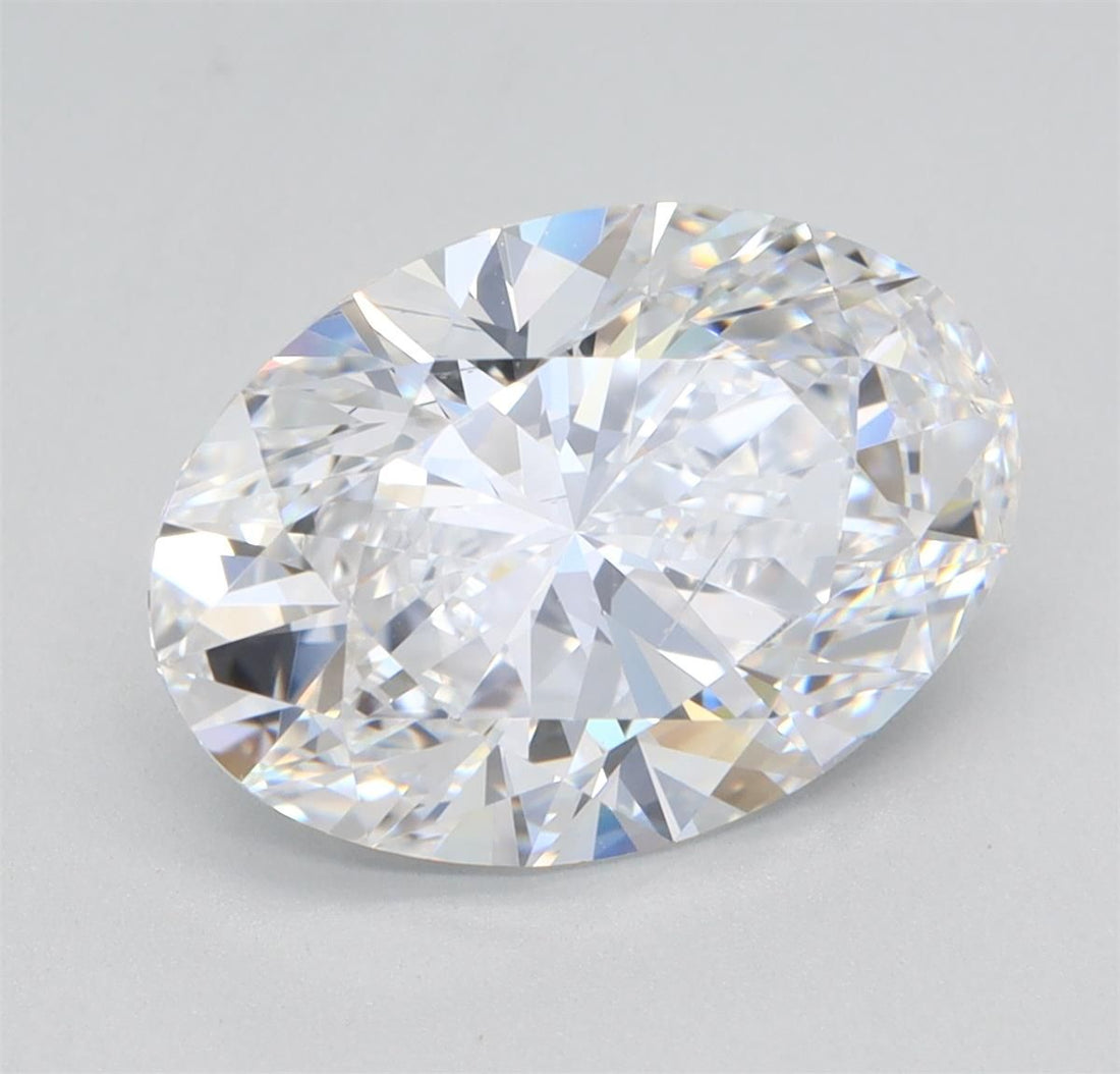 3.24CT Oval Cut Lab Grown Diamond D | SI1 | IGI Certified