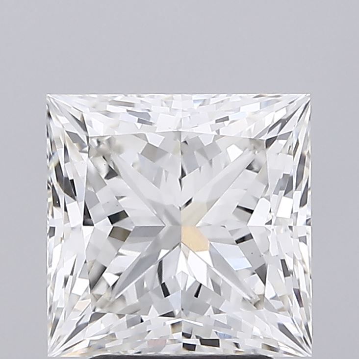3.14CT Princess Cut Lab Grown Diamond H | VS1 | IGI Certified