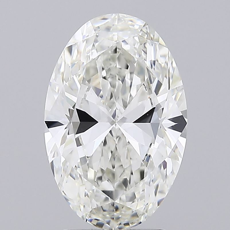 3.07CT Oval Cut Lab Grown Diamond G | VVS2 | IGI Certified