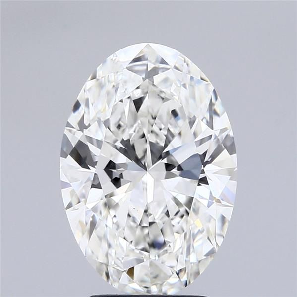 3.08CT Oval Cut Lab Grown Diamond F | VS1 | IGI Certified