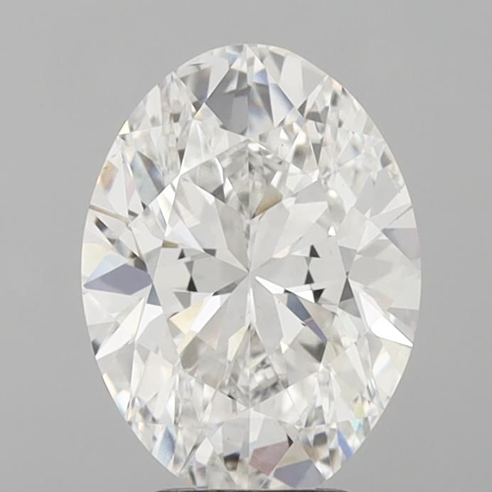 4.11CT Oval Cut Lab Grown Diamond F | VS1 | IGI Certified