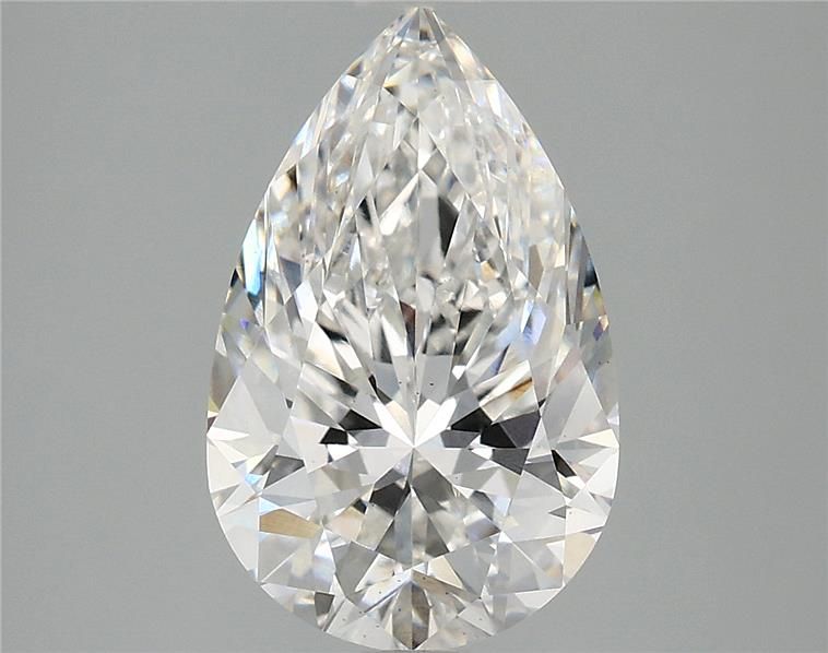 3.1CT Pear Cut Lab Grown Diamond F | VS1 | IGI Certified