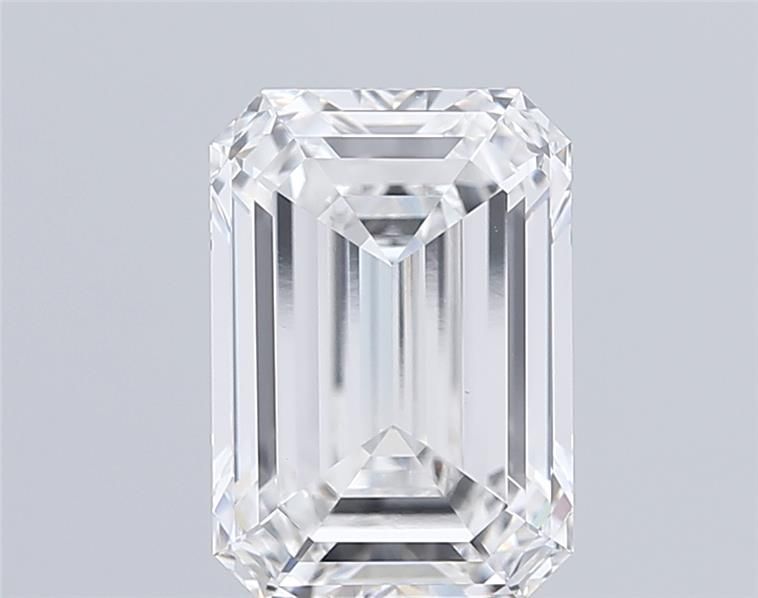5.54CT Emerald Cut Lab Grown Diamond F | VVS2 | IGI Certified