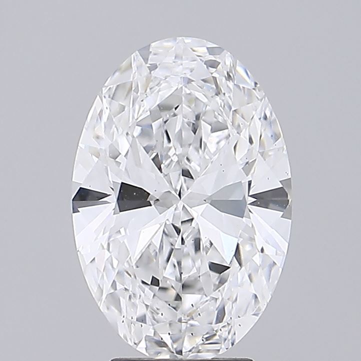 4CT Oval Cut Lab Grown Diamond D | VS2 | IGI Certified
