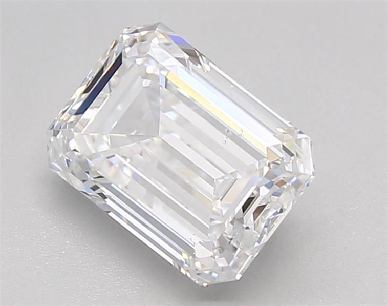 1.51CT Emerald Cut Lab Grown Diamond D | SI1 | IGI Certified