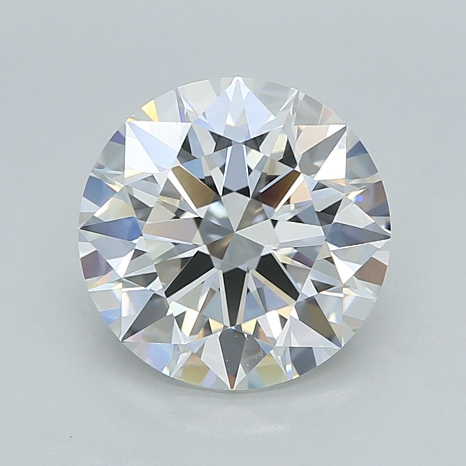 3.04CT Round Cut Lab Grown Diamond F | VVS2 | IGI Certified
