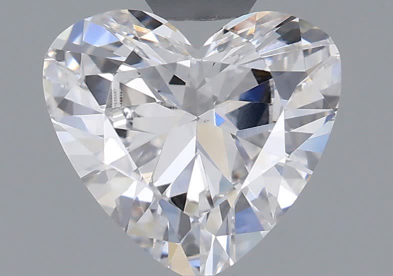 0.71CT Heart Cut Lab Grown Diamond D | VS1 | IGI Certified