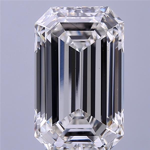 5.18CT Emerald Cut Lab Grown Diamond F | VS2 | IGI Certified
