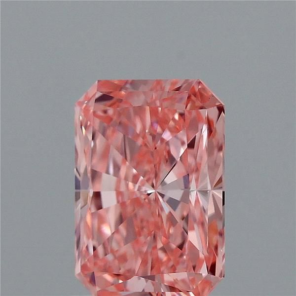 1.54CT Radiant Cut Coloured Lab Grown Diamond PINK | VVS2 | IGI Certified