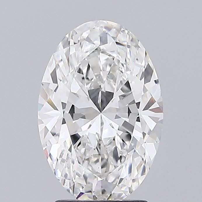 3CT Oval Cut Lab Grown Diamond F | VS1 | IGI Certified