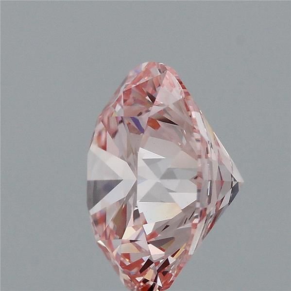 2.14CT Round Cut Coloured Lab Grown Diamond PINK | VVS2 | IGI Certified