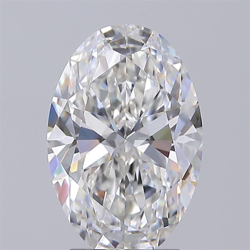 3.09CT Oval Cut Lab Grown Diamond F | VVS2 | IGI Certified