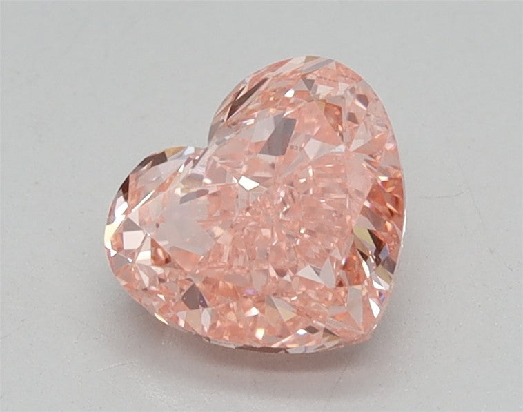 1.03CT Heart Cut Coloured Lab Grown Diamond PINK | VVS2 | IGI Certified