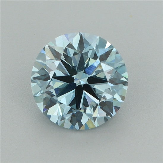 1.78CT Round Cut Coloured Lab Grown Diamond BLUE | VS1 | IGI Certified