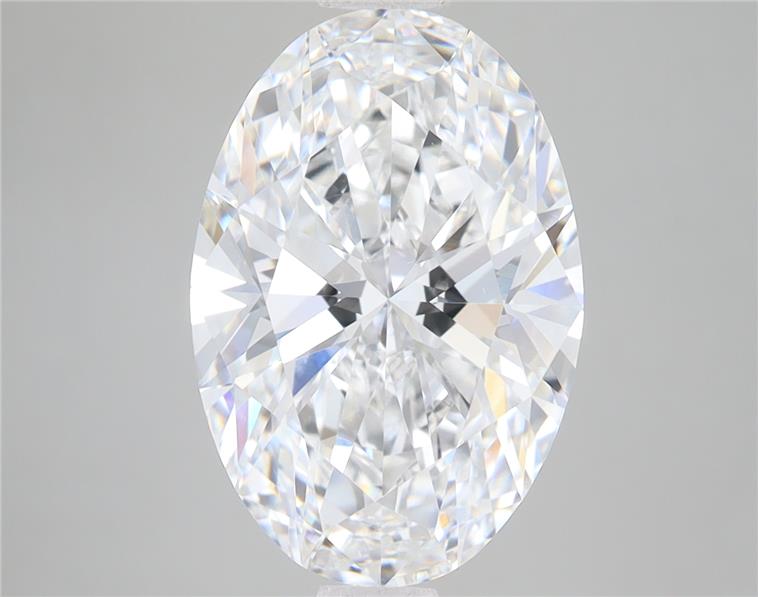 5.02CT Oval Cut Lab Grown Diamond D | VVS2 | IGI Certified