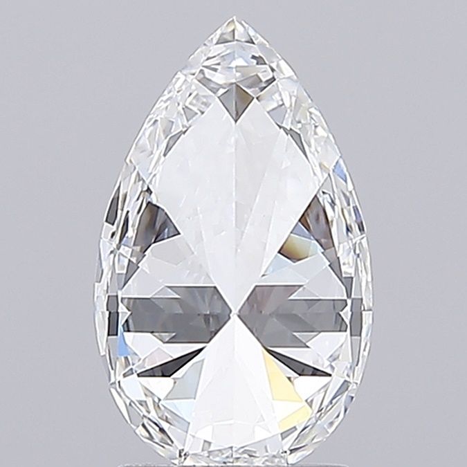 4.04CT Pear Cut Lab Grown Diamond F | VVS2 | IGI Certified