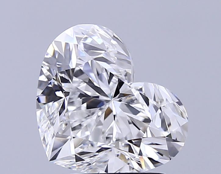 2.91CT Heart Cut Lab Grown Diamond D | VVS2