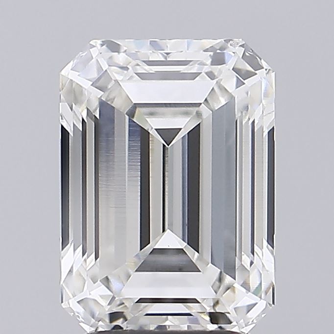 3.02CT Emerald Cut Lab Grown Diamond G | VVS2 | IGI Certified
