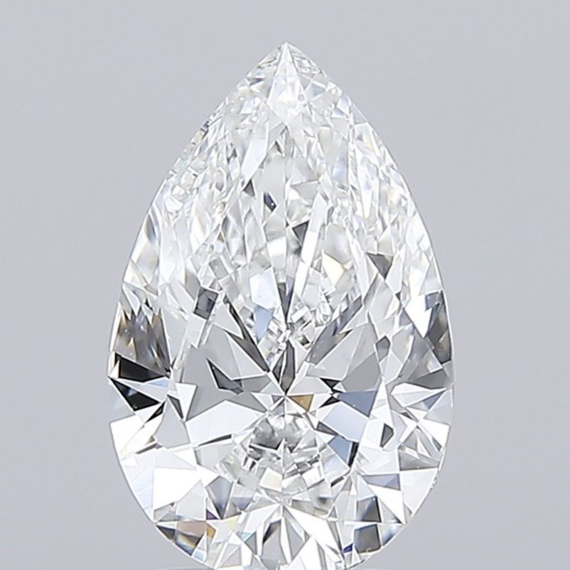 2.99CT Pear Cut Lab Grown Diamond F | VVS2 | IGI Certified