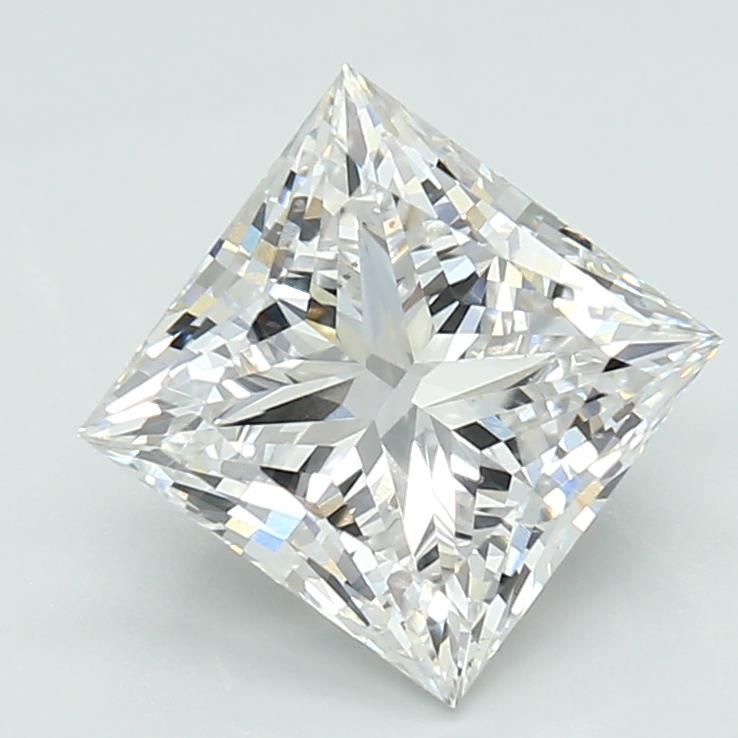 2.28 ct F Color VVS2 Clarity Princess Shape Lab Grown Diamond