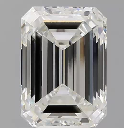 6.52CT Emerald Cut Lab Grown Diamond F | VVS2 | IGI Certified