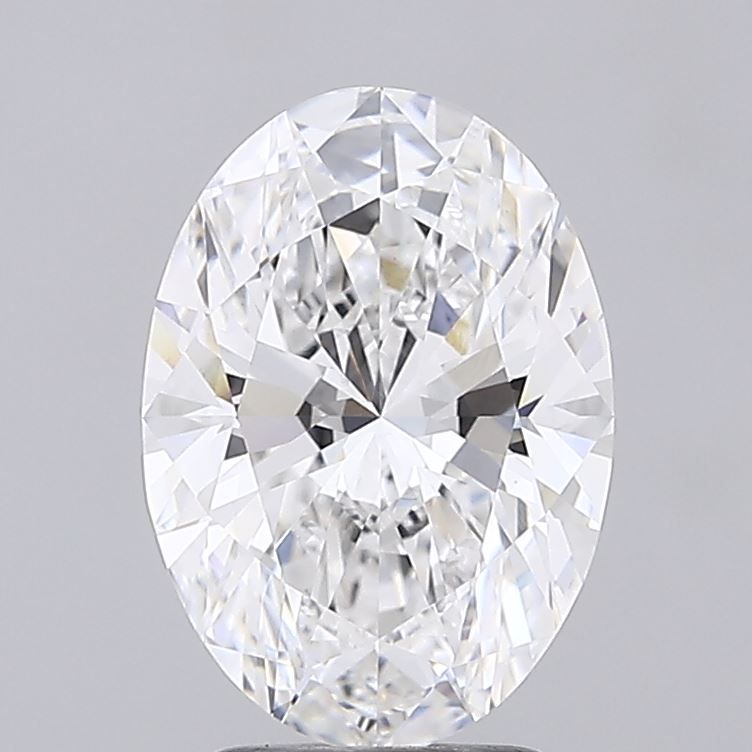 3.54CT Oval Cut Lab Grown Diamond D | VVS2