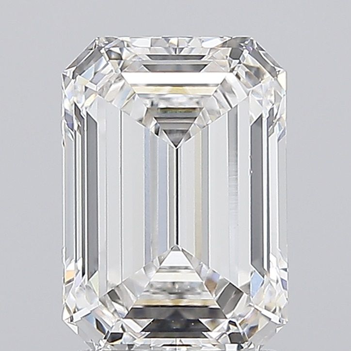2.54CT Emerald Cut Lab Grown Diamond F | VVS2 | IGI Certified