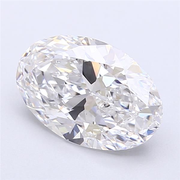 2.22CT Oval Cut Lab Grown Diamond D | VVS2