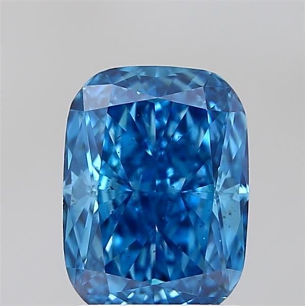 1.53CT Cushion Cut Coloured Lab Grown Diamond BLUE | SI1 | IGI Certified