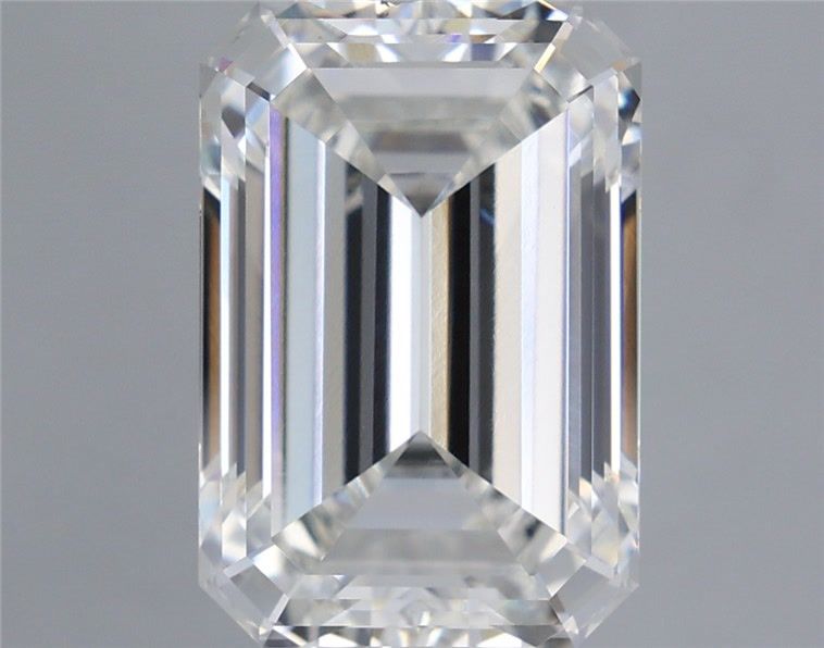 6.56CT Emerald Cut Lab Grown Diamond F | VS2 | IGI Certified