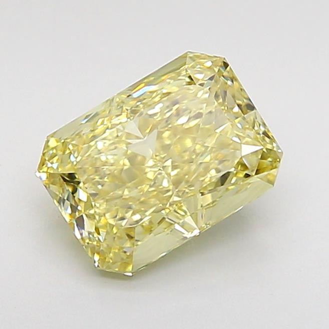 1.5CT Radiant Cut Coloured Lab Grown Diamond YELLOW | VS1 | IGI Certified