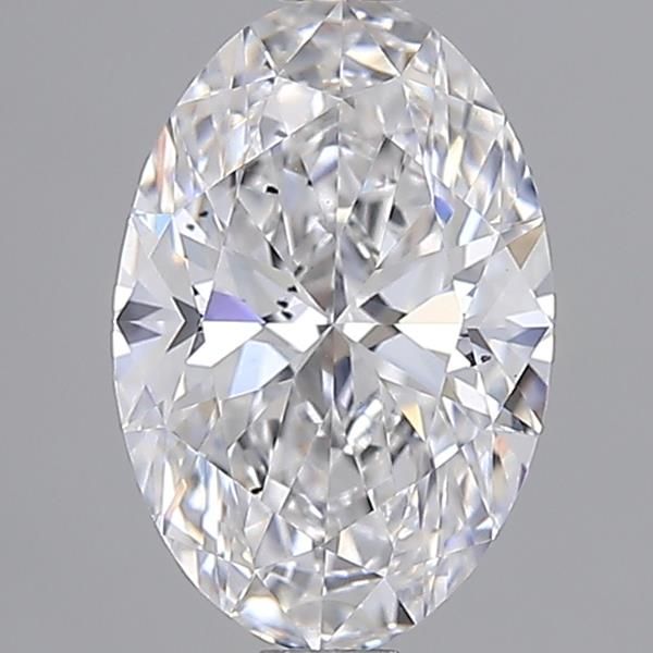 1.58CT Oval Cut Lab Grown Diamond D | SI1 | IGI Certified