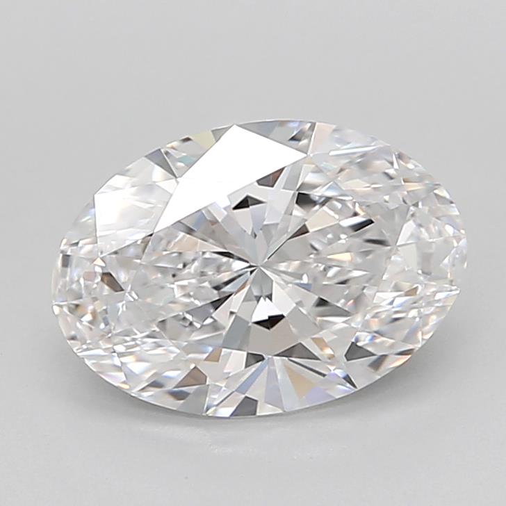 2.19CT Oval Cut Lab Grown Diamond D | VVS1