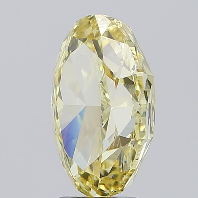 5.09CT Oval Cut Coloured Lab Grown Diamond YELLOW | VS1 | IGI Certified