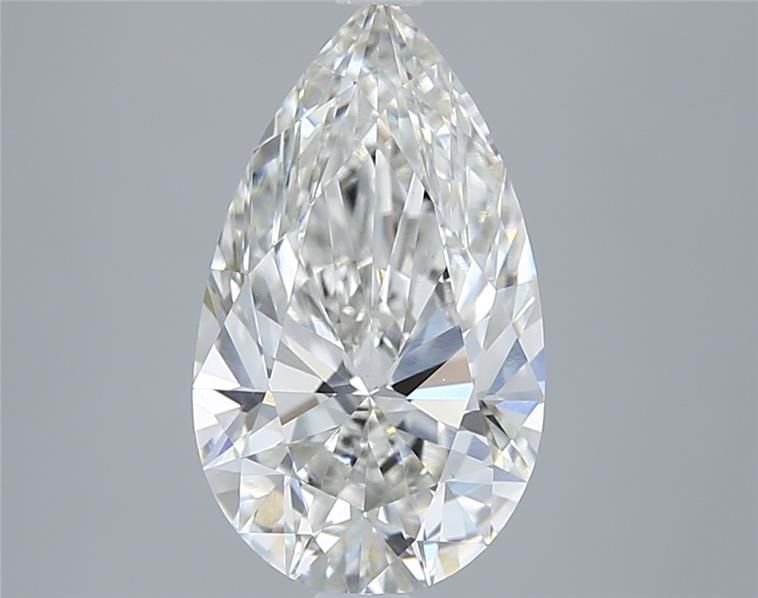 3.06CT Pear Cut Lab Grown Diamond F | VVS2