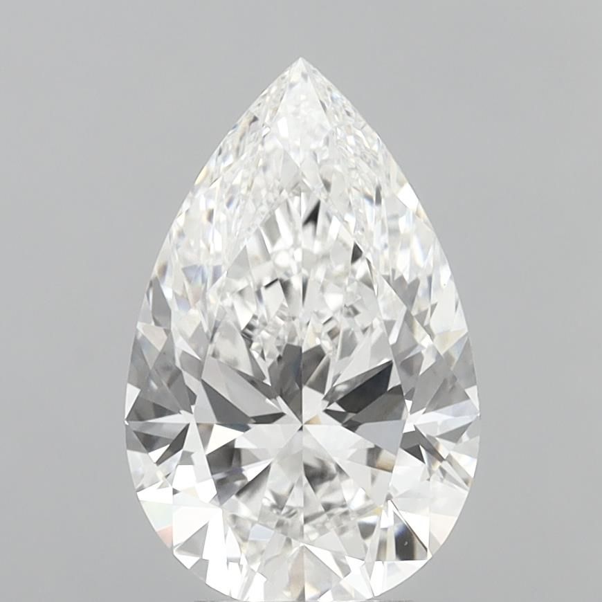 4.99CT Pear Cut Lab Grown Diamond F | VVS2 | IGI Certified