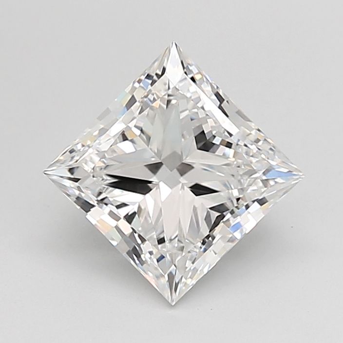 2CT Princess Cut Lab Grown Diamond D | VVS2 | IGI Certified